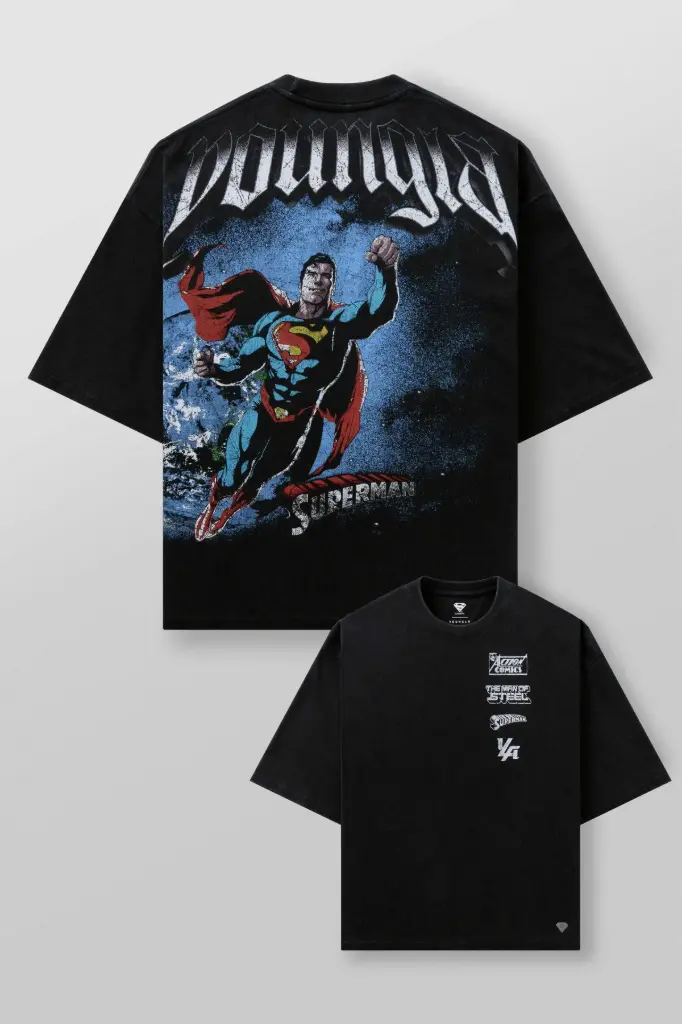 YoungLA Superman Oversize Tee (Azul, S)