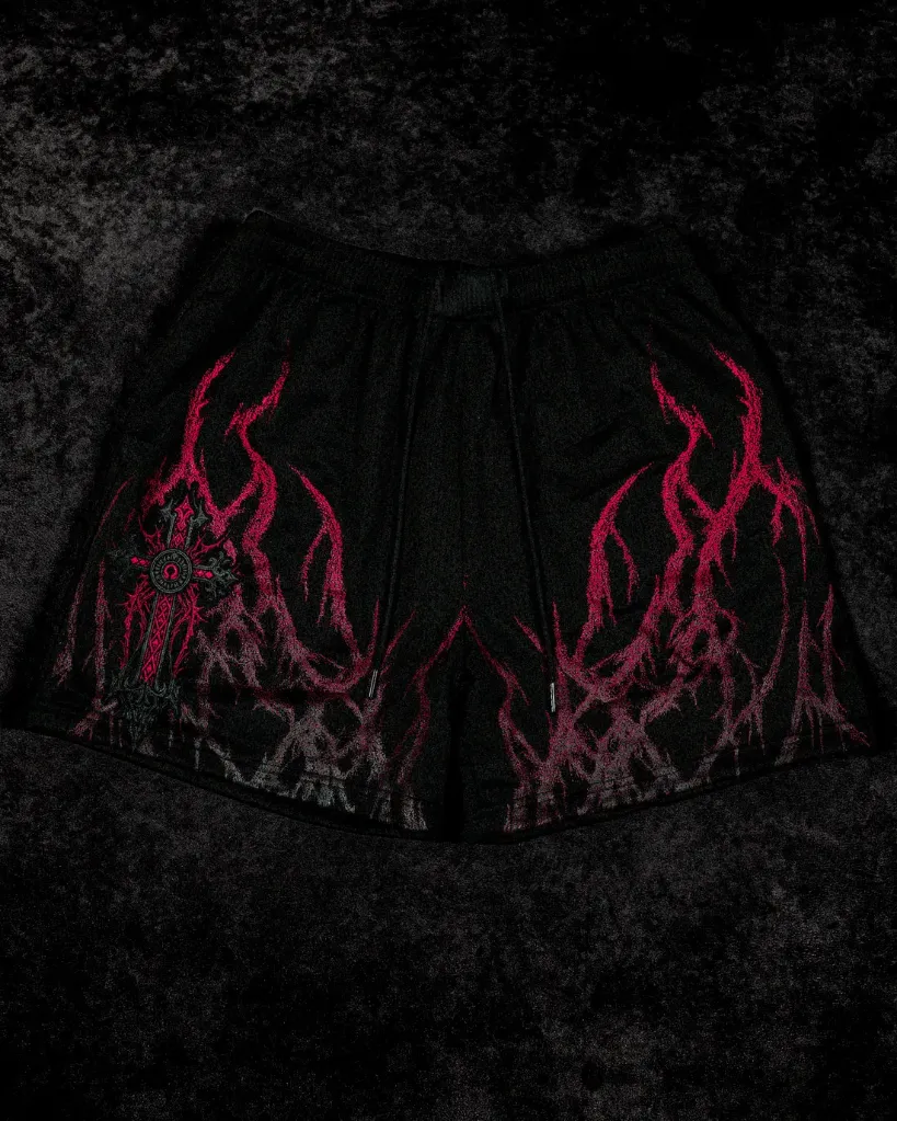 Soul Crest Shorts (Rojo, Negro, S)