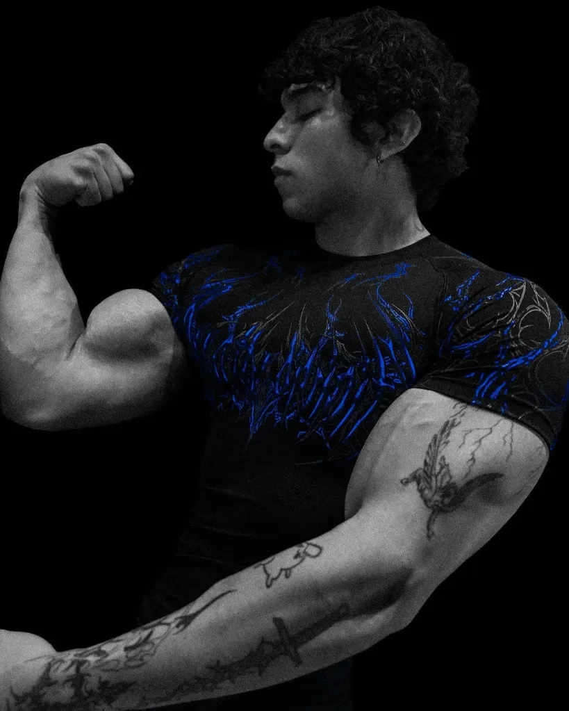 BreatheDinivity Compression Shirt (Azul, S)