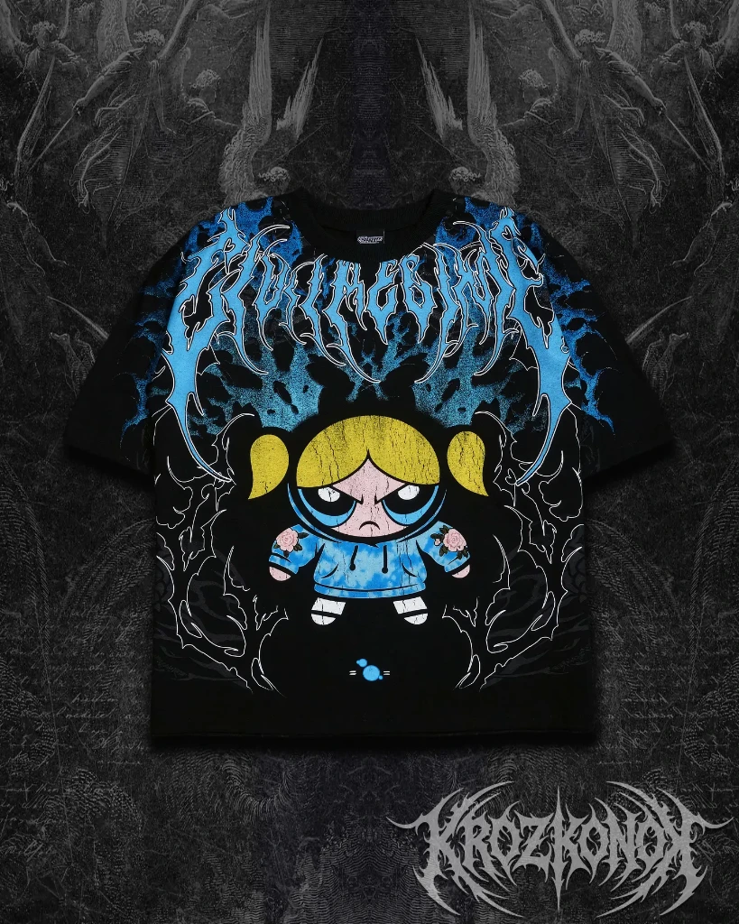 Camisa Oversize Civil Regime x Powerpuff Girls Thorn Rush