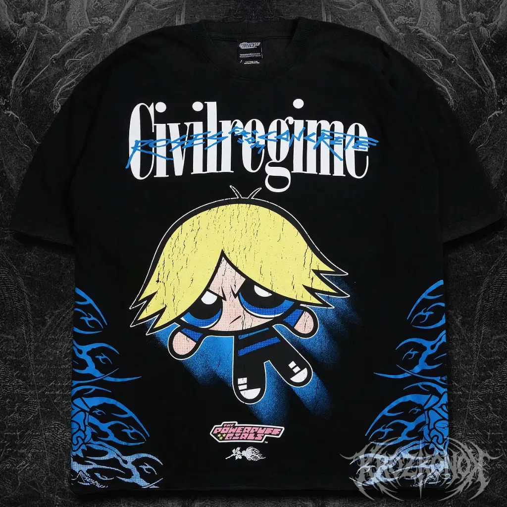 Camisa Oversize Civil Regime X Powerpuff 1.0