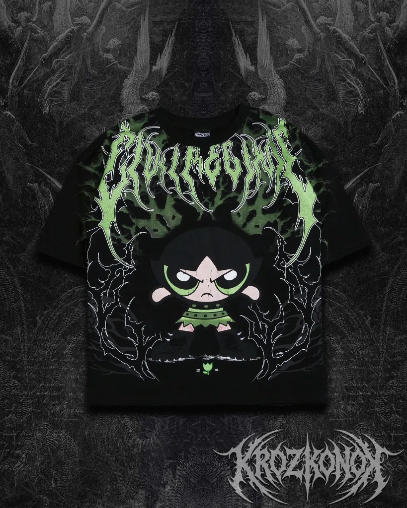 Camisa Oversize Civil Regime x Powerpuff Girls Thorn Rush