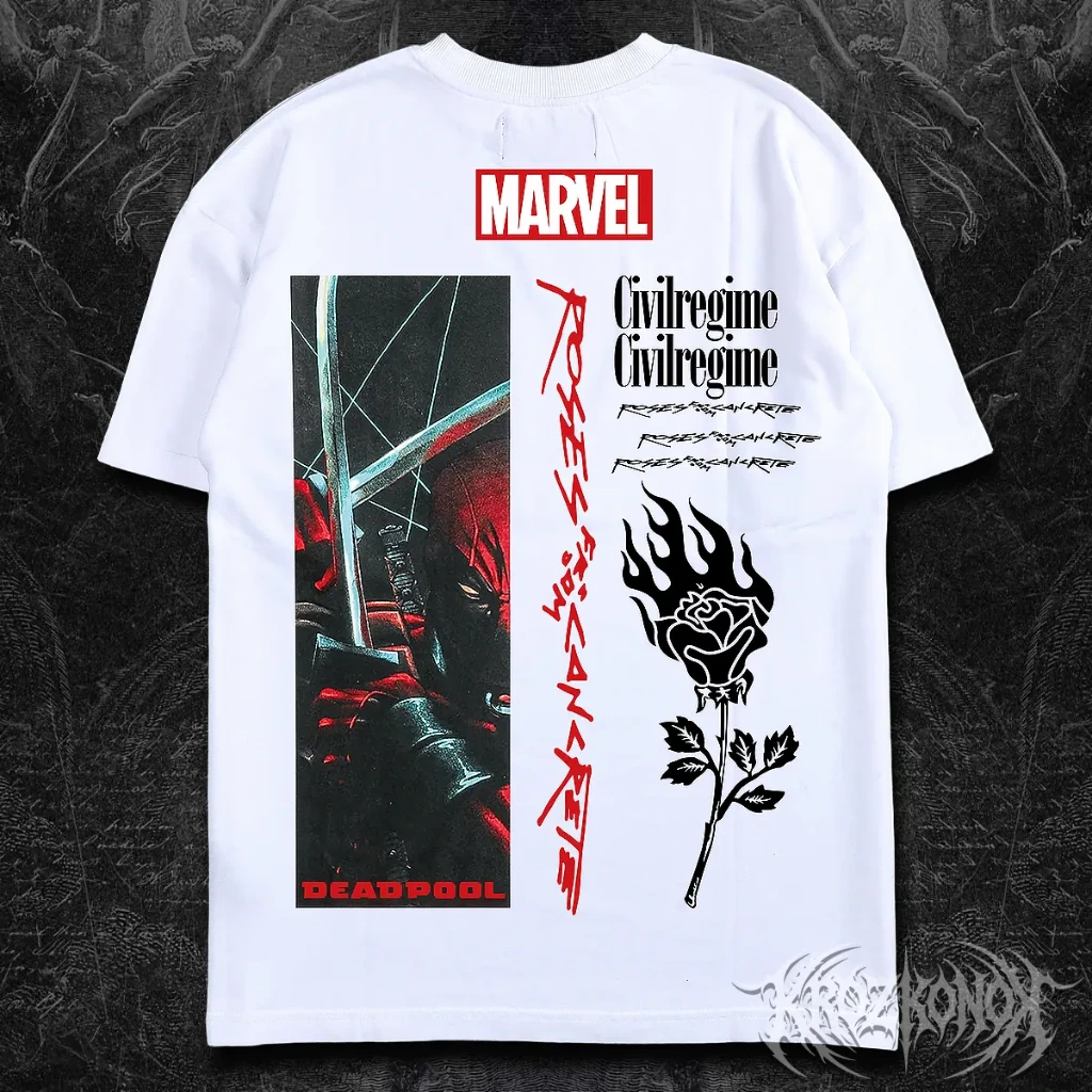 Camisa Oversize Civil Regime X Marvel Deadpool