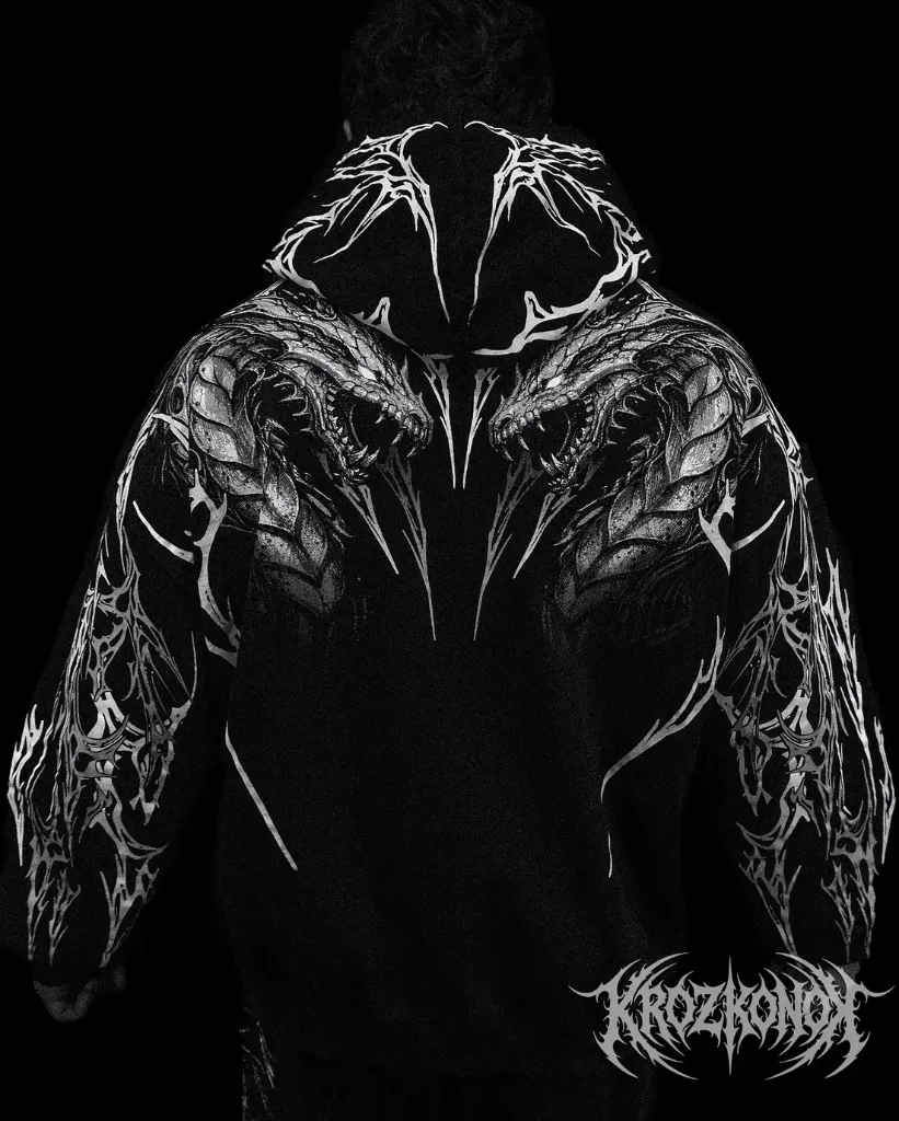 Sueter con Zipper BreatheDivinity Twin Dragon