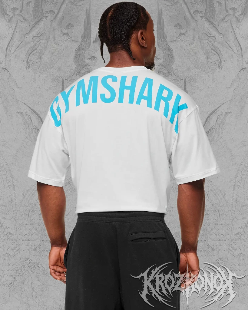Camisa Oversize Gymshark Power T-Shirt (Azul, S)