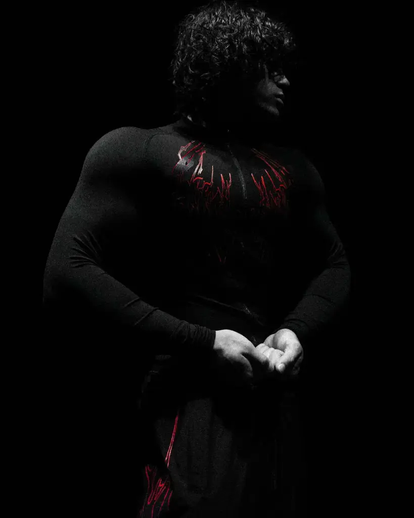 Doomslayer Zip-Up Compression (Rojo, Negro, S)
