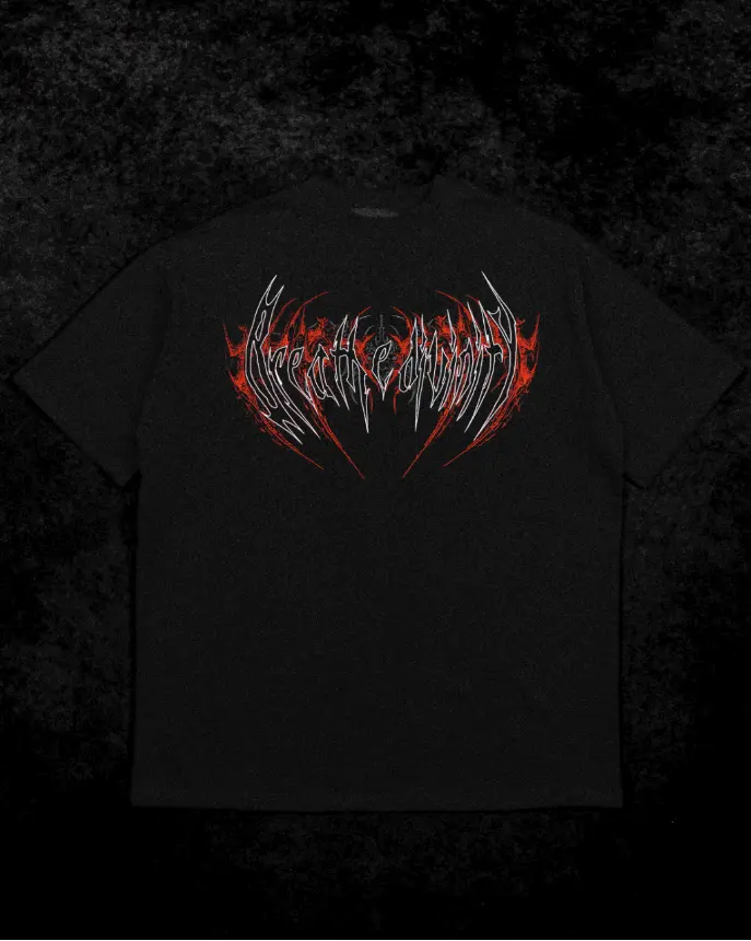 Hollow Souls Oversized T-shirt (Rojo, S)